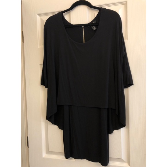 WHBM Stretch knit tunic top with double layers - Picture 4 of 5